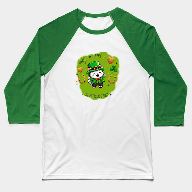 Grab this funny St Patricks Day Beautiful shot for you cat lovers Baseball T-Shirt by NOSTALGIA1'